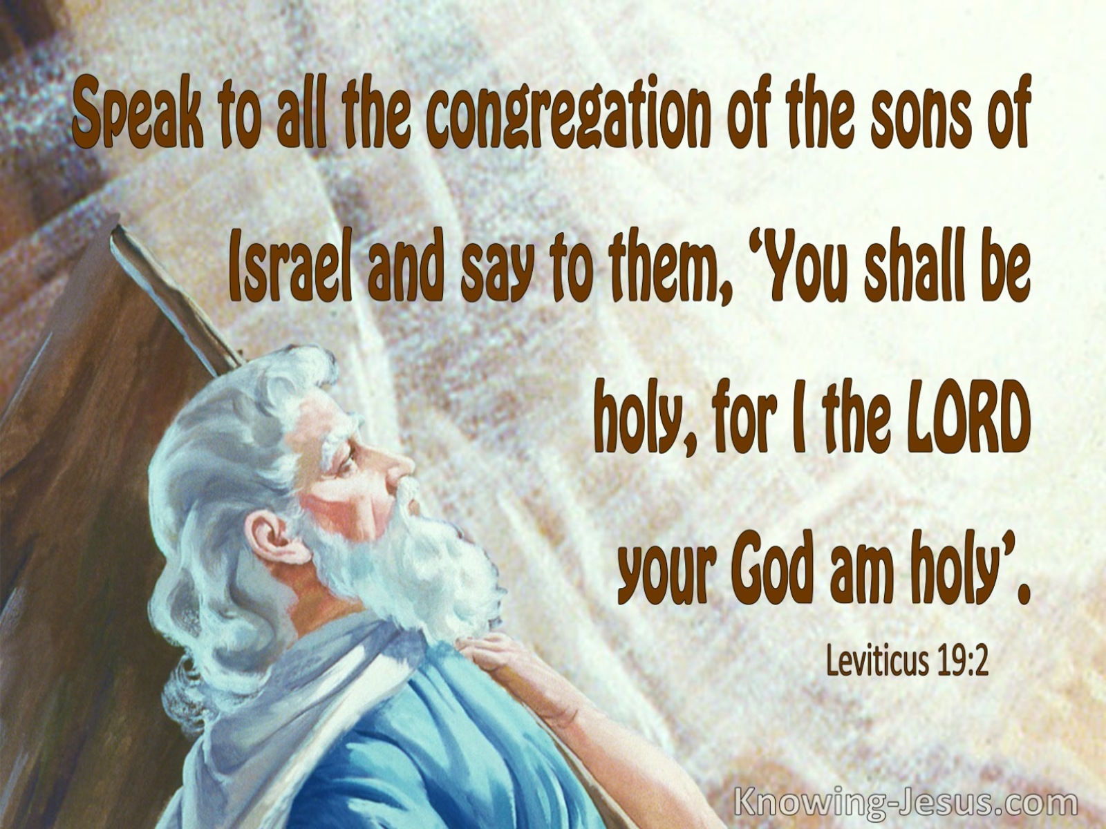 Leviticus 19:2 Be Holy For I Am Holy (sage)